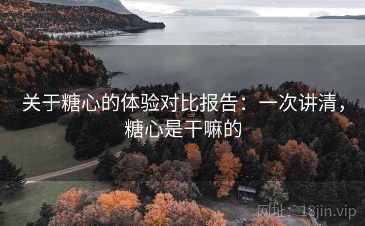 关于糖心的体验对比报告：一次讲清，糖心是干嘛的