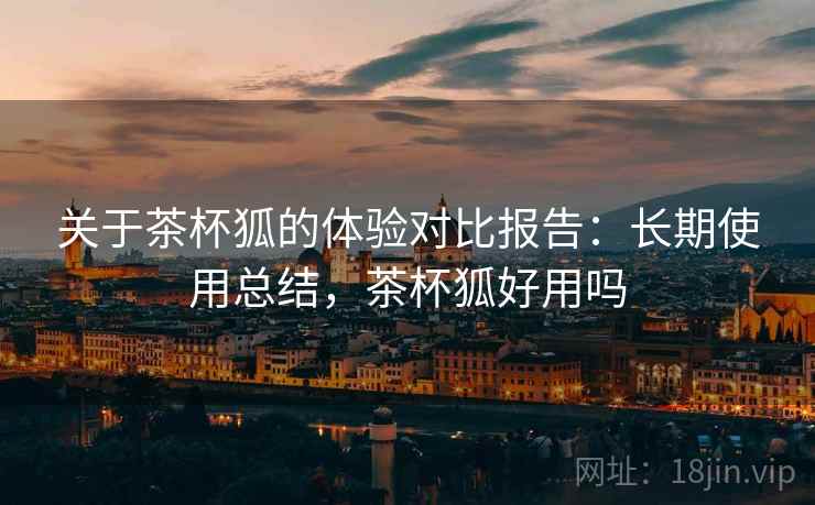 关于茶杯狐的体验对比报告:长期使用总结,茶杯狐好用吗
