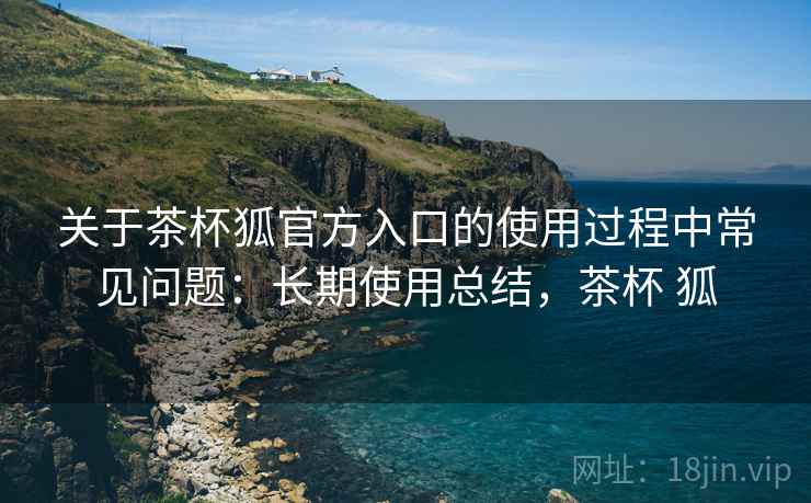 关于茶杯狐官方入口的使用过程中常见问题:长期使用总结,茶杯 狐